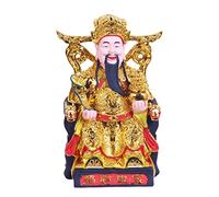 Décoration Feng Shui pour la Maison : Statue en résine de CAI Shen - Dieu de la Richesse et de la Fortune, Figurines et Sculptures de CAI Shen, Tsai