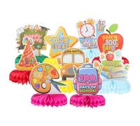 Décoration Fête du 100e Jour D'école 9pcs en Papier