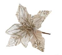 Décoration florale étincelante à suspendre pour sapin de Noël, apporte joie et élégance à vos fêtes de fin d'année