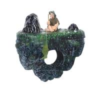 Décoration flottante pour aquarium - Accessoires décoratifs pour aquarium Betta | Décoration d'île pour la maison, le bureau, le dortoir, le salon, l'étude, les hommes, les femmes, la famille, les