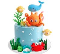 décoration gâteau anniversaire thème océan animaux marins décoration fête