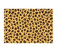 Décoration Gâteau Comestibles Carrées, 28x19,4cm Topper Comestibles Fête Motif Léopard de Papier Riz Gluant pour un Gâteau Carré de 21,08x29,72cm ou Plus Grand