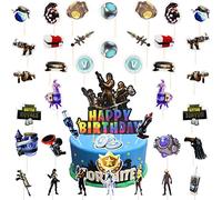 Decoration Gateau Jeux Video Cake Topper, Niveau Supérieur Jeu Gâteau Topper Cake Toppers Jeu Cupcake Topper du Jeu pour Décorations de Fête d'anniversaire à Thème du Jeu Vidéo