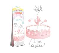Décoration gâteau licorne en papier