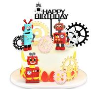 Décoration Gâteau Robot, 11 Pièces Cupcake Topper Robot, Robot Anniversaire Cake Topper, Cake Décoration Robot, Cake Topper Robot, Robot Party Gâteau Décoration, Gear Gâteau Topper