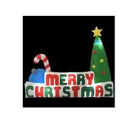 vidaXL Décoration gonflable de Noël 240x188 cm Multicolore G