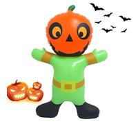 Décoration gonflable d'Halloween pour extérieur - Citrouille géante en PVC imperméable | Décoration gonflable pour jardin, patio, pelouse, maison, magasins et salons, utilisation intérieure et