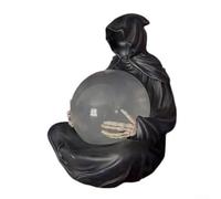 Décoration gothique de bureau avec boule flottante lumineuse, parfaite pour créer une atmosphère effrayante dans la maison ou le bureau