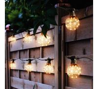 Décoration Guirlande Lumineuse Lampe D'Extérieur Balcon 10x LED Ampoule Clair L