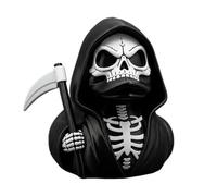 Décoration Halloween Canard Gothique - Statue Canard Squelette Halloween | Figurine Gothique Tenant Une Faux | Ornament Imprimé 3D 8cm Bureau Tableau de Bord Voiture Maison Étagère