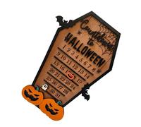 Décoration Halloween compte à rebours,Calendrier Halloween compte à rebours,Calendrier Halloween citrouille,Calendrier Halloween DIY Moving,Calendrier Halloween Wooden Block,Panneau calendrier Hallowe