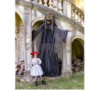 Décoration Halloween géante sorcière zombie suspendu 3,50m