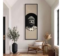 Décoration haute et étroite, grande toile représentant Bouddha, art mural bouddhiste, impression spirituelle verticale pour salle de yoga, peinture du Seigneur Bouddha (40 x 120 cm/sans cadre)