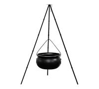 Décoration Hexenkessel essentielle pour fête d'Halloween avec effet LED pour améliorer l'atmosphère avec des bonbons sorcière chaudron de sorcière