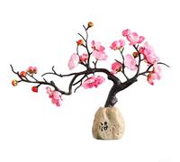 Décoration hivernale en résine avec vocabulaire artistique chinois pour un placement réfléchi dans la maison et le bureau (Wu + poudre)