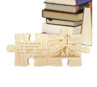 Décoration inspirante, affichage intuitif, illustration de phrase réconfortante, méthode d'assemblage rapide, coin d'étude de bureau, pièce de motivation esthétique, design de puzzle