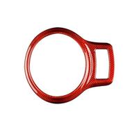 Decoration Interieur Voiture Autocollant Couverture Décoration Contrôle Central Garniture Intérieure Fiber Carbone Véritable Dure Pour Toyota 86 2013-2020 Intérieur Accessoires(Red Gear Shift Frame)