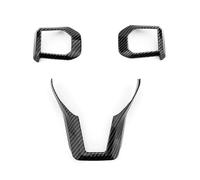 Décoration Intérieur Voiture Compatible Avec Kia Pour EV3 GT 3pcs Panneau De Garniture De Bouton De Commutateur De Volant Cadre De Couvercle Inférieur Accessoires De Style Intérieur(Black)