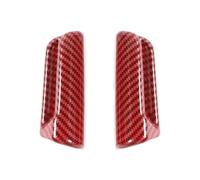 Decoration Interieur Voiture Housse Décoration Pour Poignée Réglage Du Dossier Siège Voiture Pour Suzuki Pour Jimny 2019 2020 2021 2022 2023 2024 Up Intérieur Accessoires(Red Carbon Fiber)