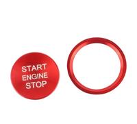 Décoration Intérieur Voiture Pour A3 A4 A4L A5 A6 A6L A7 A8 Voiture Moteur Démarrage Arrêt Bouton Poussoir Couvercle Allumage Décoration Auto Décoration Intérieure(Red)