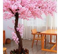 Décoration intérieure Arbres de Fleur de Cerisier artificielles, pêche Rose Fausse Sakura, de Vraies tiges en Bois et Feuilles réalistes répliques Plante Artificielle pour la Fleur Sakura intérieure