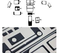 Décoration intérieure Cockpit pour Audi A6 C5 4B 1997-2001 Piano Noir Optik 12pcs