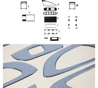 Décoration intérieure Cockpit pour Citroën Berlingo 1996-2003 Optique carbone 14pcs