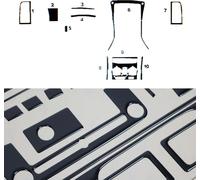 Décoration intérieure Cockpit pour Citroën Jumper 2002-2006 Piano Noir Optique 10pcs