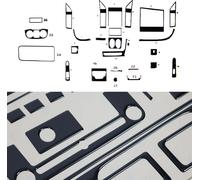 Décoration intérieure Cockpit pour Citroën Jumper 2014-2025 Piano Noir Optique 26pcs