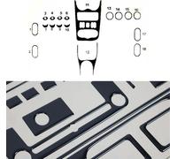 Décoration intérieure Cockpit pour Dacia Duster 2010-2012 Piano Noir Look 18pcs