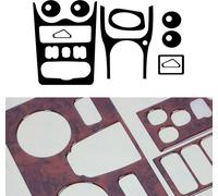 Décoration intérieure Cockpit pour Dacia Logan 2008-2013 aspect bois de racine 18pcs