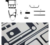Décoration intérieure Cockpit pour Ford Focus 2004-2008 Piano Noir Optique 12pcs