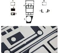 Décoration intérieure Cockpit pour Ford Mondeo mk3 2000-2003 Piano Noir Optique 8pcs