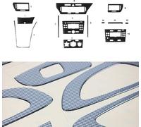 Décoration intérieure Cockpit pour Opel Astra H 2005-2010 Carbon Optics 13pcs