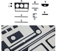 Décoration intérieure Cockpit pour Opel Corsa B 1993-2002 Piano Noir Optique 10pcs