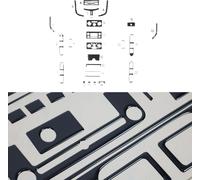 Décoration intérieure Cockpit pour Peugeot 207 2007-2014 Piano Noir Optique 23pcs