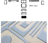 Décoration intérieure Cockpit pour Peugeot 407 2004-2011 aspect aluminium 11pcs