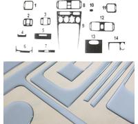 Décoration intérieure Cockpit pour Toyota Corolla 1997-2002 Optique aluminium 14pcs