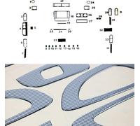 Décoration intérieure Cockpit pour VW Passat B5 berline 1997-2000 Carbon Optik 34pcs