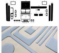 Décoration intérieure Cockpit pour VW Touareg 7P 2010-20182 Aspect aluminium 24pcs