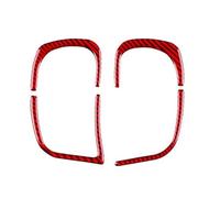 Décoration intérieure Compatible Avec Clio MK3 2006 2007 2008 2009 2010 2011 2012 Autocollant Cadre Bouton Volant Voiture Couvercle Commutateur D'essuie-glace Accessoires Intérieurs(Rouge)