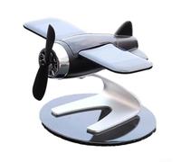 Décoration intérieure de voiture solaire rotative en plastique noir | Mécanisme solaire intégré, rotation continue à la lumière du soleil, pas besoin de piles, design économe en énergie