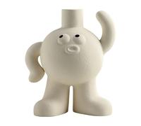 Décoration intérieure Fabriqué à la Main, Un Joli Vase avec Une Fleuriste décorative Surface givrée Blanc cassé Cadeaux Originaux pour Adultes(Big 8.3in)