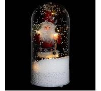Décoration Intérieure - Feeric Christmas - Père Noël sous cloche - Animée - Musicale - LED Blanc chaud