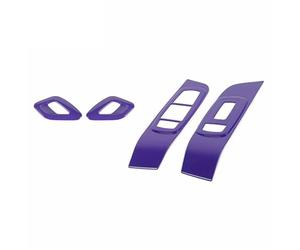 Décoration intérieure pour Dodge Challenger 2015-2024 : Garniture de poignée de Porte intérieure, Cache, Interrupteur de lève-vitre, Panneau de Commande, Accessoires Auto