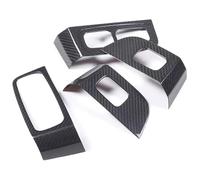 Décoration intérieure Pour Taycan 2019-2022 Couvercle Commutateur Lève-vitre Voiture Fibre Carbone Véritable(Rhd Gray)