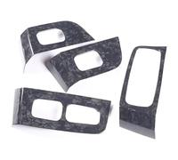 Décoration intérieure Pour Taycan 2019-2022 Garniture Couvercle Commutateur Lève-vitre Fibre Carbone Véritable(Forged Pattern)
