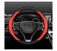 Décoration Intérieure Protégé Couverture Volant Voiture pour CRV pour HRV pour Passeport pour Civic pour Accord pour City pour Fit pour Pilot 2022-2026 Cache De Volant(Black Red)