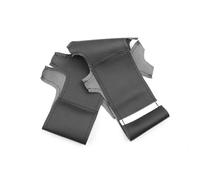 Décoration Intérieure Protégé Housse Volant Cousue Main pour Civic 8ème MK8 2005 2006 2007 2008 2009 2010 2011 Cache De Volant(Black Line-White Bar)