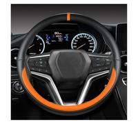 Décoration Intérieure Protégé Housse Volant Voiture pour Isuzu D-Max 2013-2018 Mu-x 2013-2018 D-Max MU-X III 2020-2023 Cache De Volant(Orange)